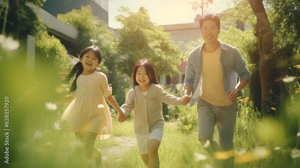Fototapeta premium Happy family time together