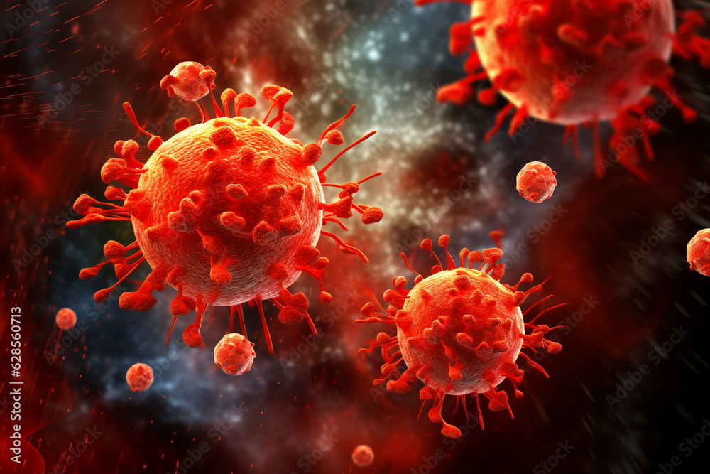 An artistic representation of erythrocytes interacting with immune cells, showcasing their role in immune response Generative AI An artistic representation of erythrocytes interacting with immune cells, showcasing their role in immune response Generative AI