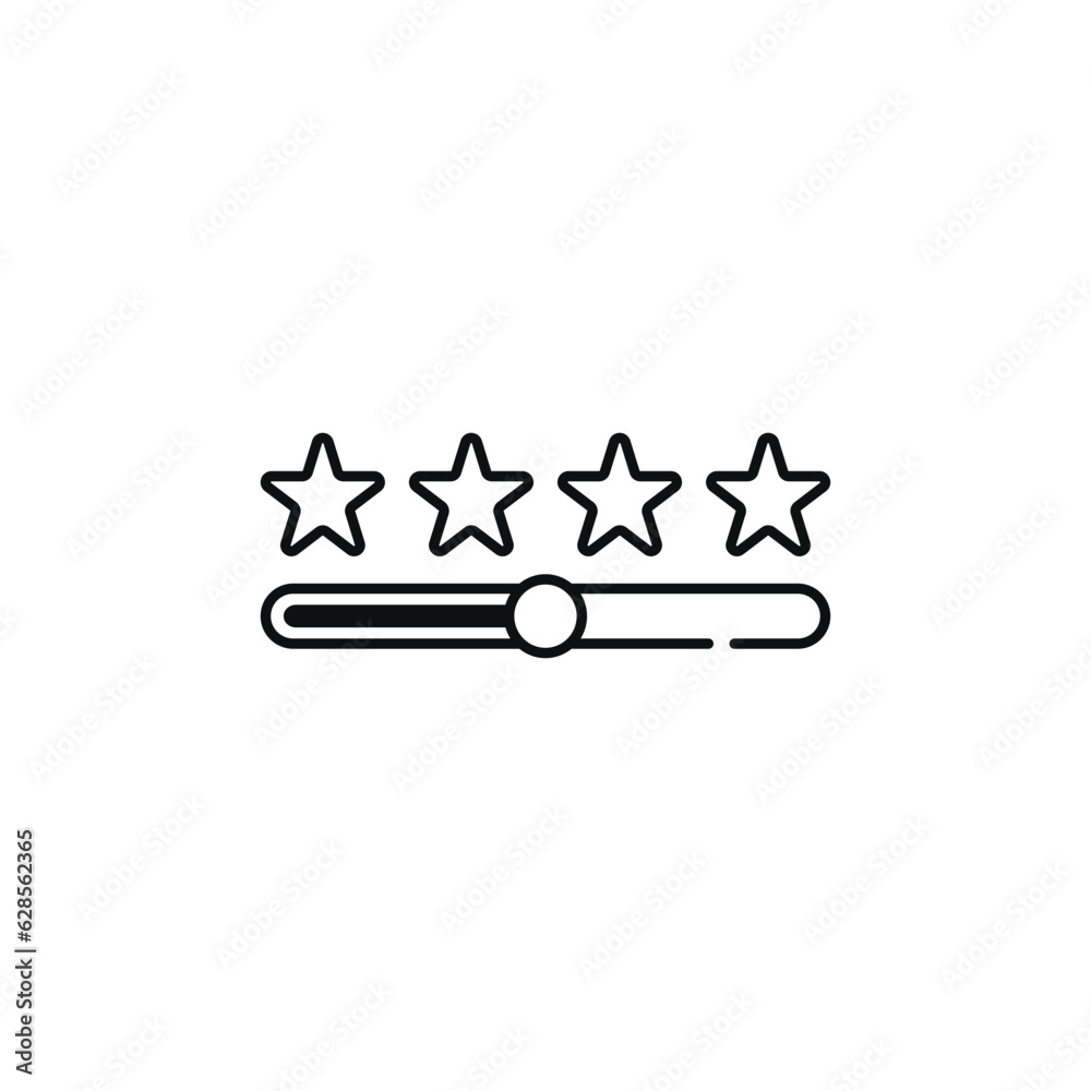 Star rating icon, Vector illustration flat design Rating symbol. Star rating icon, Vector illustration flat design Rating symbol.