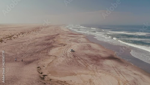 Offroad road trip on the beach of Namibia with Zeila Shipwreck, Skeleton Coast
