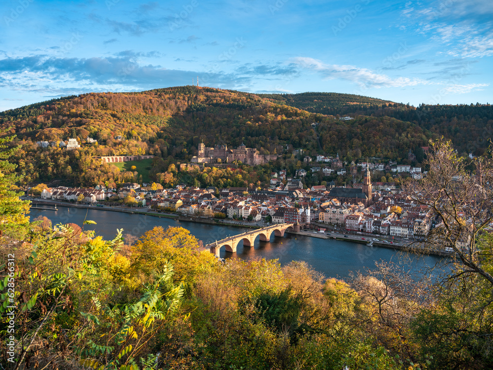 City of Heidelberg in autumn