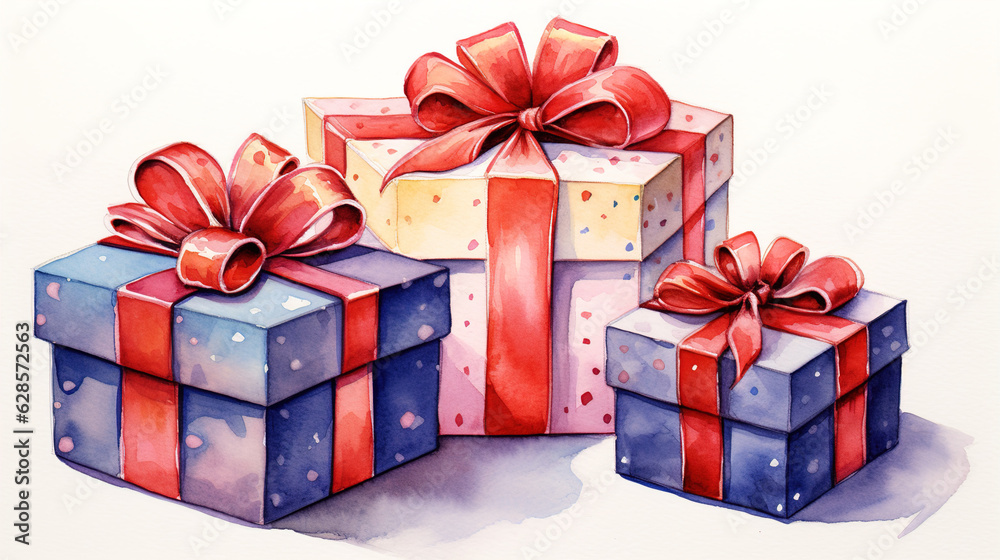 Fototapeta premium gift box with ribbon