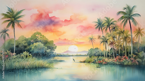 watercolor_Miami_nature