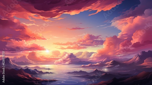 Colorful Sky Illustration A Vibrant Background for Your Designs © 13Sept