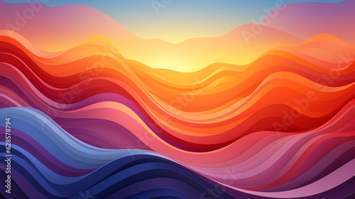 Colorful Sky Illustration A Vibrant Background for Your Designs
