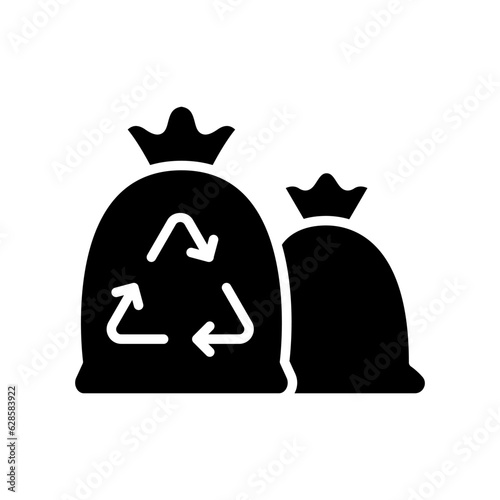 Recycle garbage icon