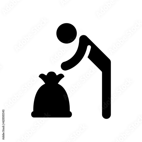 Garbage bag icon