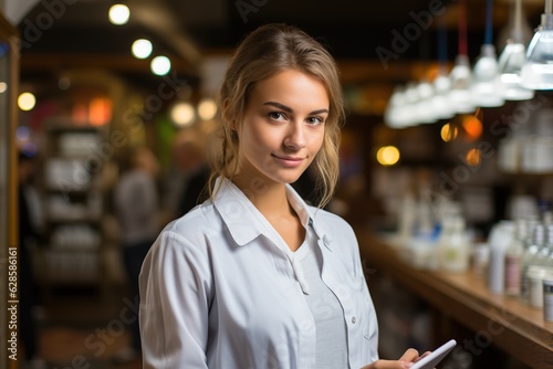 female chemist, generative ai