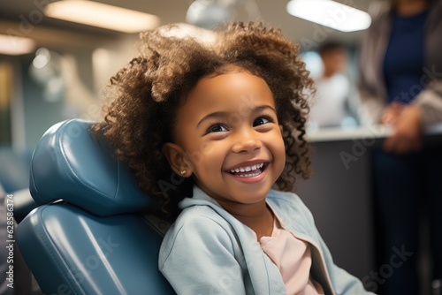 Kid on a dental appointment, generative ai