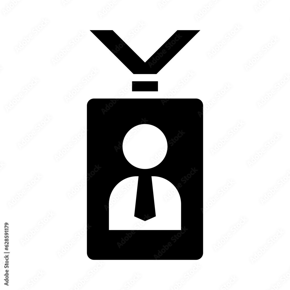 Staff ID card icon Staff ID card icon