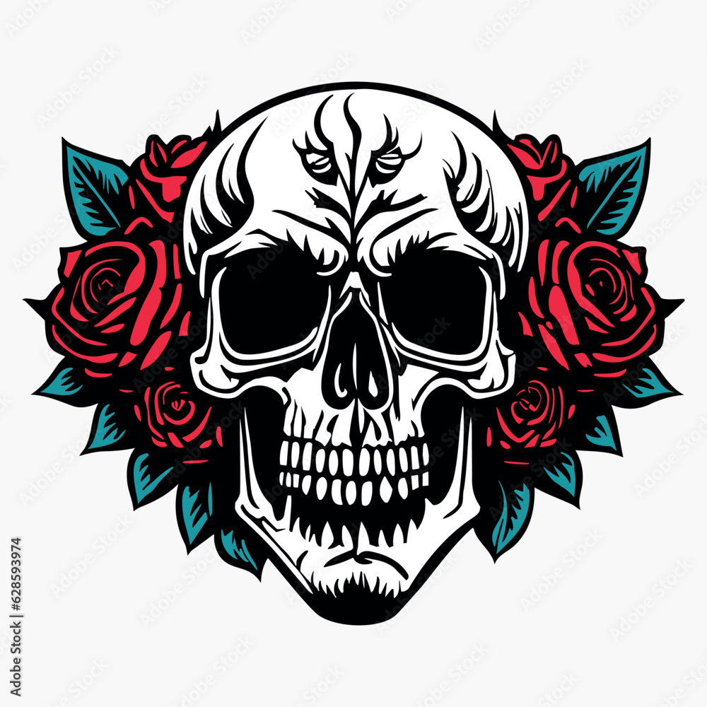 Skull vector design. Skull vector design.