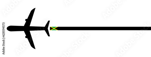 jamaica plane icon vector illustration. isolated on white background