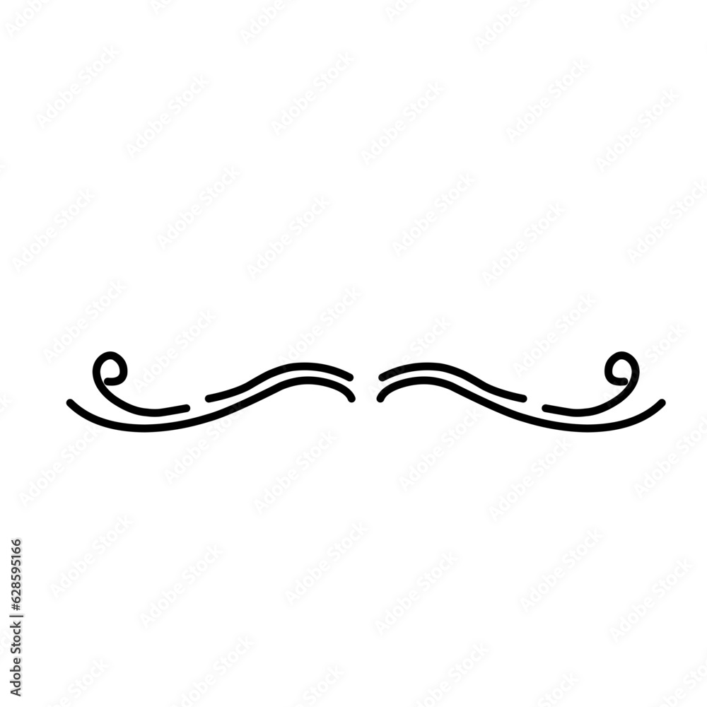 Simple vector curl devider Simple vector curl devider