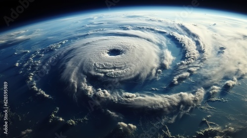 Stampa su tela Super Typhoon, tropical storm, cyclone, hurricane, tornado, over ocean