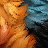 Abstract colorful background with wool and feather textures . High quality illustration