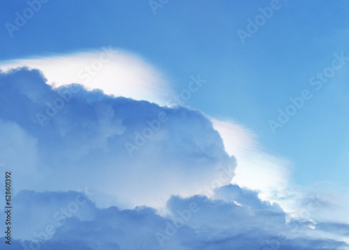 Stratocumulus clouds in the evening.