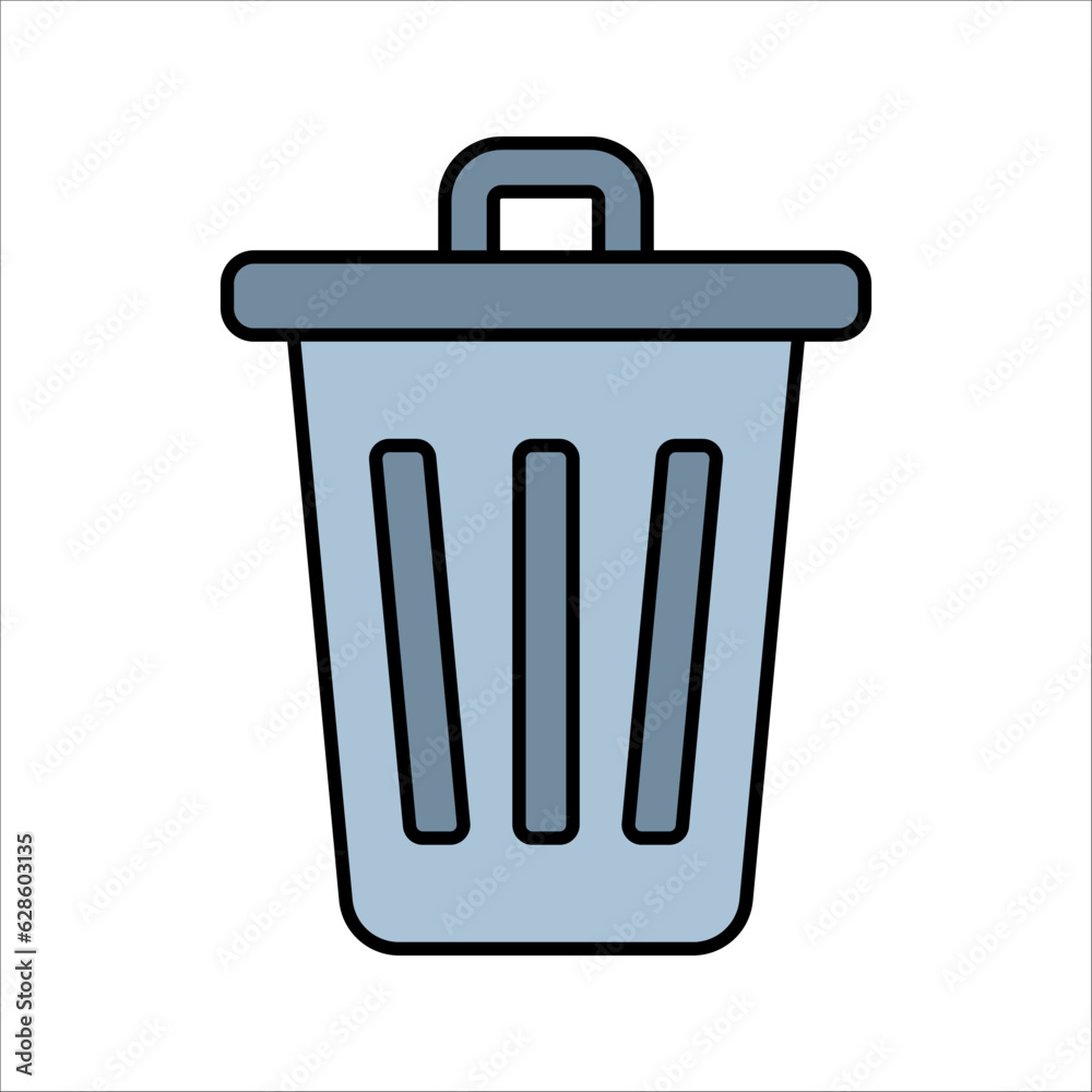 garbage icon or logo isolated sign symbol vector illustration on white background garbage icon or logo isolated sign symbol vector illustration on white background