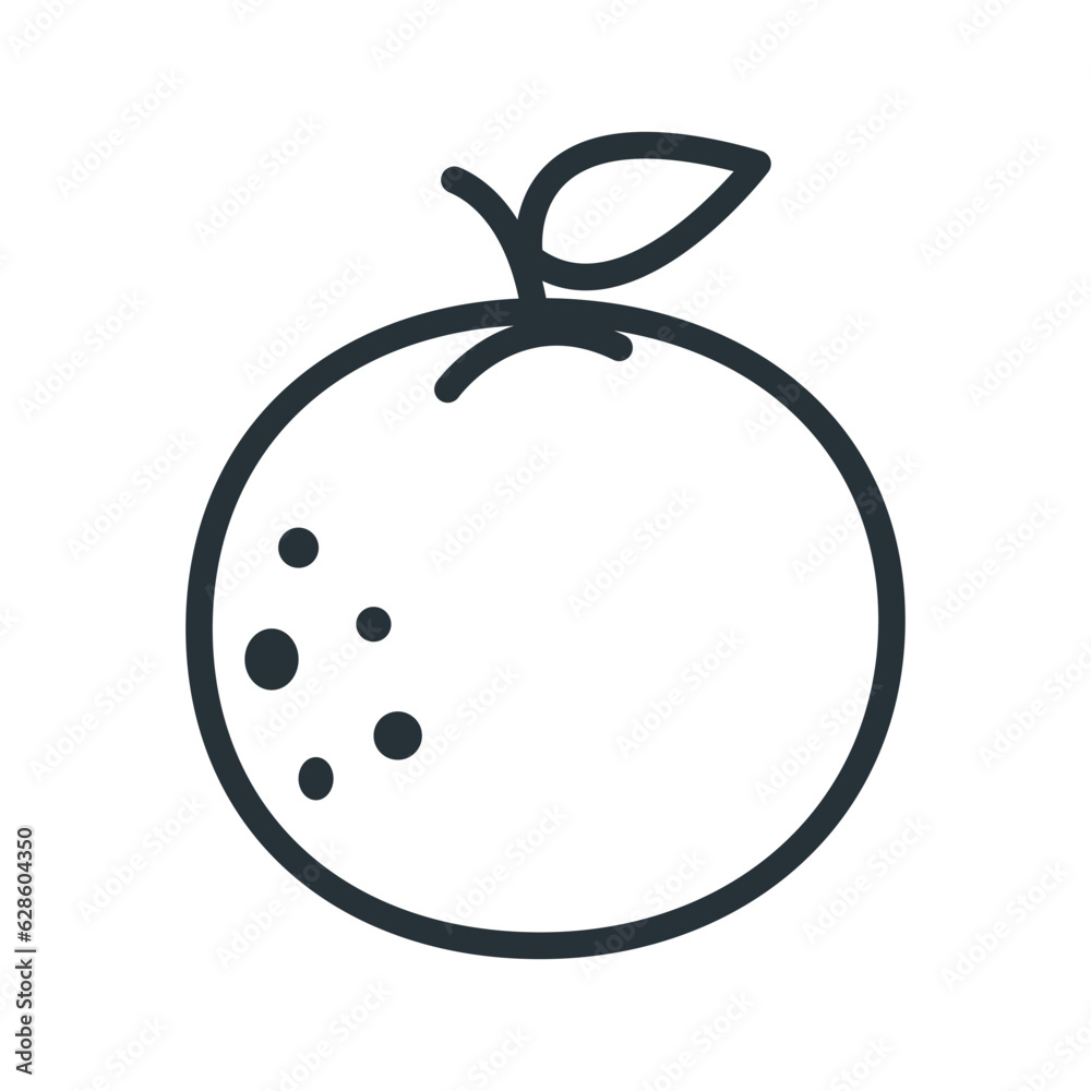 Orange fruit icon vector modern stylish for design and print Orange fruit icon vector modern stylish for design and print