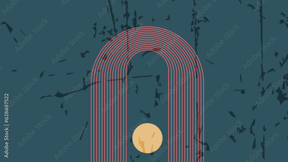 Abstract modern art in simple form. This creative design you can use as ...