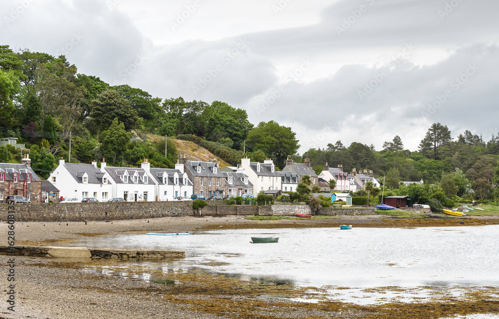 views of Plockton village, scottish highlands, scotland views of Plockton village, scottish highlands, scotland