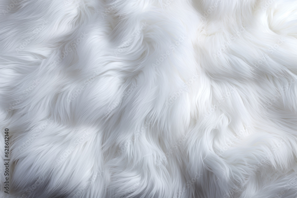 Background, texture, white fur, carpet. Background for the site, application. AI generative. Background, texture, white fur, carpet. Background for the site, application. AI generative.