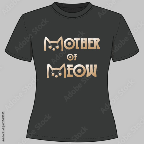 Cat t-shirt design, Cat mom ever, meow t-shirt design, Cat mom lover, Cat lover t-shirt