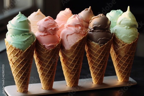 ice cream ai generated, Generative AI