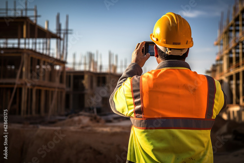 engineer taking a picture of the work Generative AI