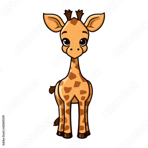 funny giraffe cartoon © praja