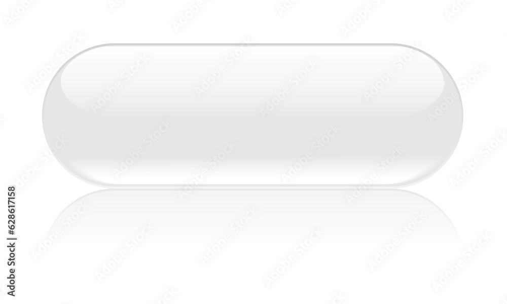 White glass button White glass button