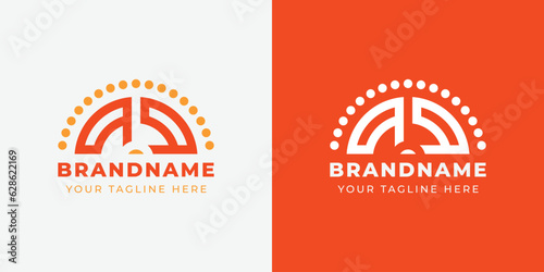 Letter QQ Sunrise  Logo Set, suitable for any business with QQ initials.