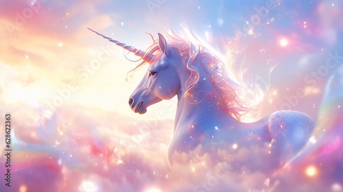 The Enchanting Majesty - A Captivating Portrait of a Unicorn, the Symbol of Magic and Wonder.