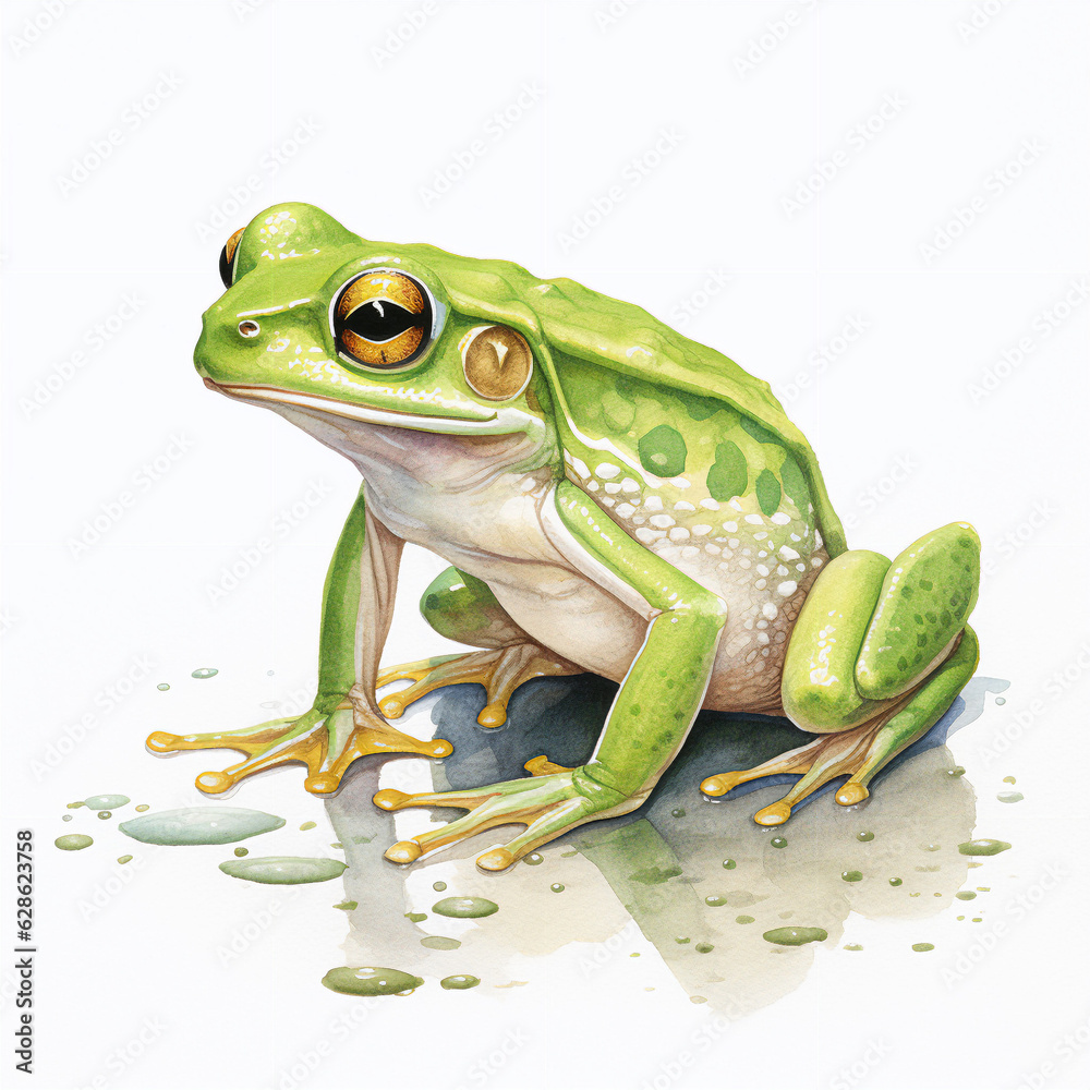 Fototapeta premium frog on white background