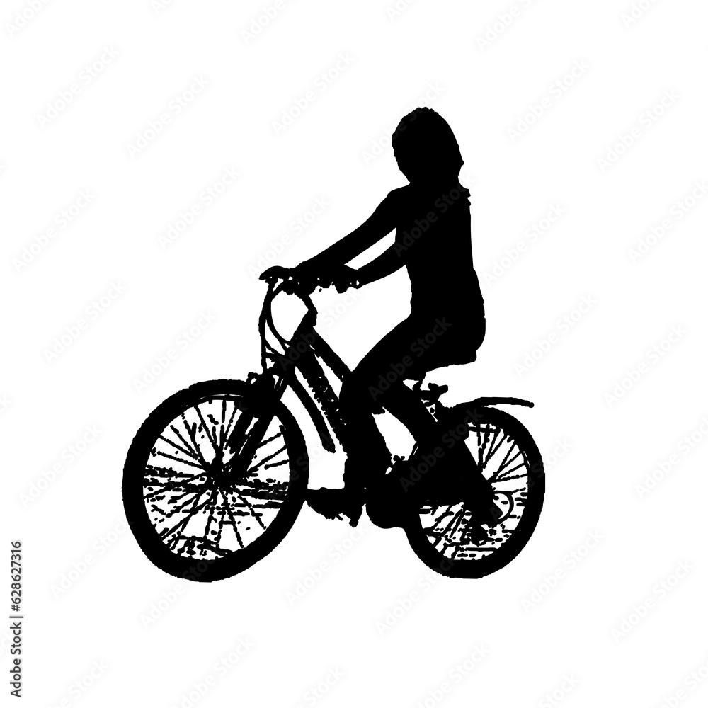 silhouette of a person cycling with transparent background silhouette of a person cycling with transparent background