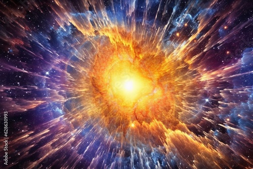 an image of an exploding star in space