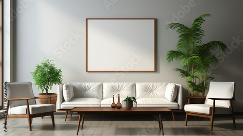 modern living room, mockup, generative AI