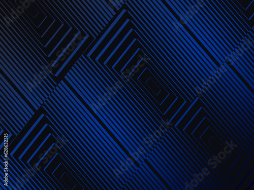 Premium background design with diagonal dark blue stripes pattern. Vector horizontal template for digital lux business banner, contemporary formal invitation, luxury voucher, prestigious gift certific