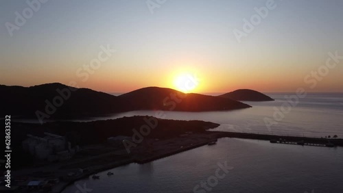 Praia dos Anjos, Arraial do Cabo, Rio de Janeiro aerial view footage