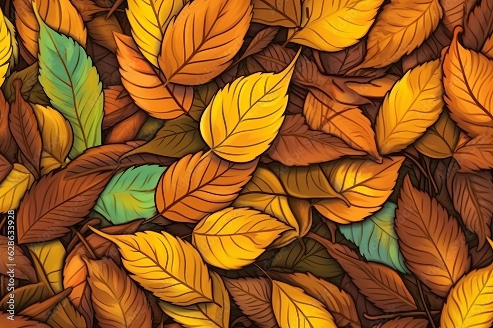 autumn leaves seamless pattern autumn leaves seamless pattern
