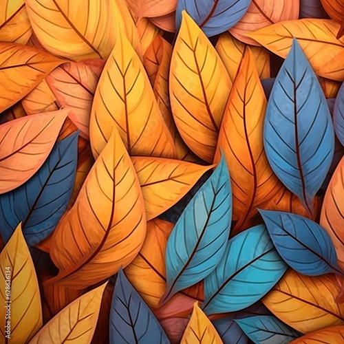 colorful autumn leaves background