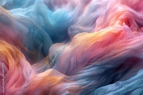 colorful fluid flowing over the surface of the water