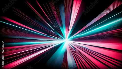 Photo of a vibrant abstract background with colorful lines