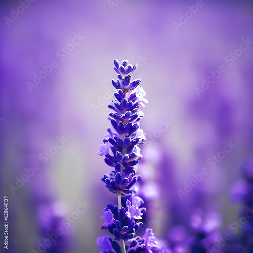 Lavender flower in a field
