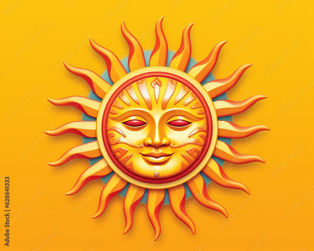 the sun is shown on a yellow background the sun is shown on a yellow background
