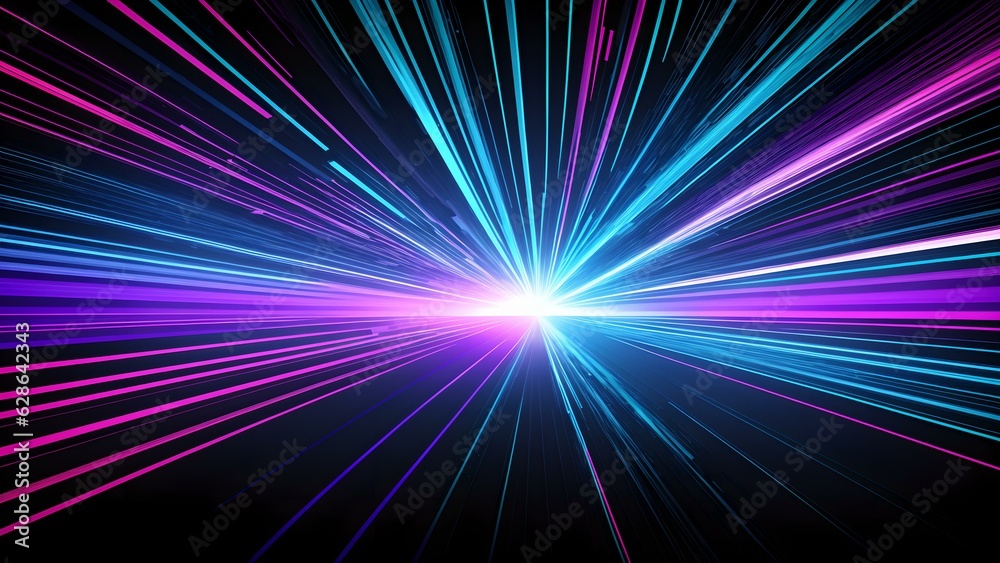 Photo of a vibrant starburst pattern against a colorful background Photo of a vibrant starburst pattern against a colorful background