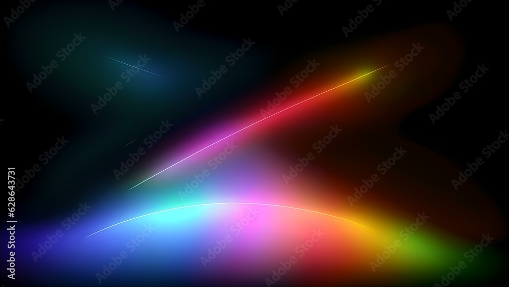 Photo of a vibrant and colorful light wave against a dark background