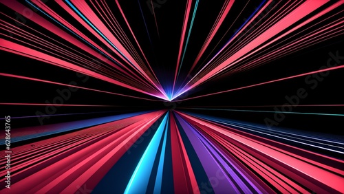 Photo of an abstract background with vibrant lines and colors
