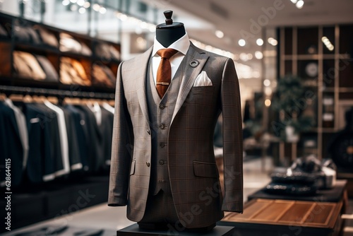 A Classic Suit in a Clothing Store. AI © Usmanify