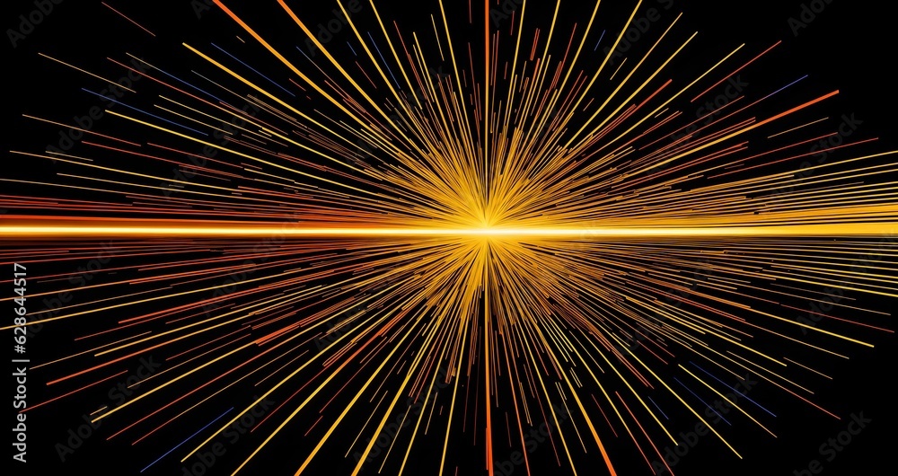 Photo of a vibrant star burst against a dark backdrop
