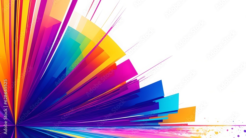 Photo of a vibrant abstract composition featuring dynamic lines and bold colors Photo of a vibrant abstract composition featuring dynamic lines and bold colors